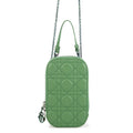 Dior Cannage Shoulder Phone Pouch Jade GreenS08724NEE_M69H Lambskin