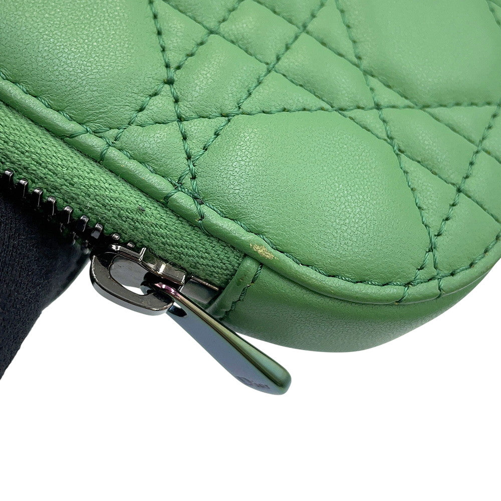 Dior Cannage Shoulder Phone Pouch Jade GreenS08724NEE_M69H Lambskin