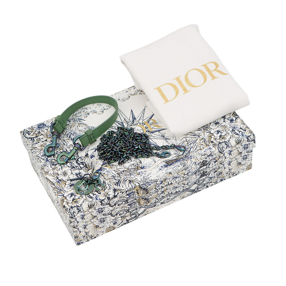 Dior Cannage Shoulder Phone Pouch Jade GreenS08724NEE_M69H Lambskin