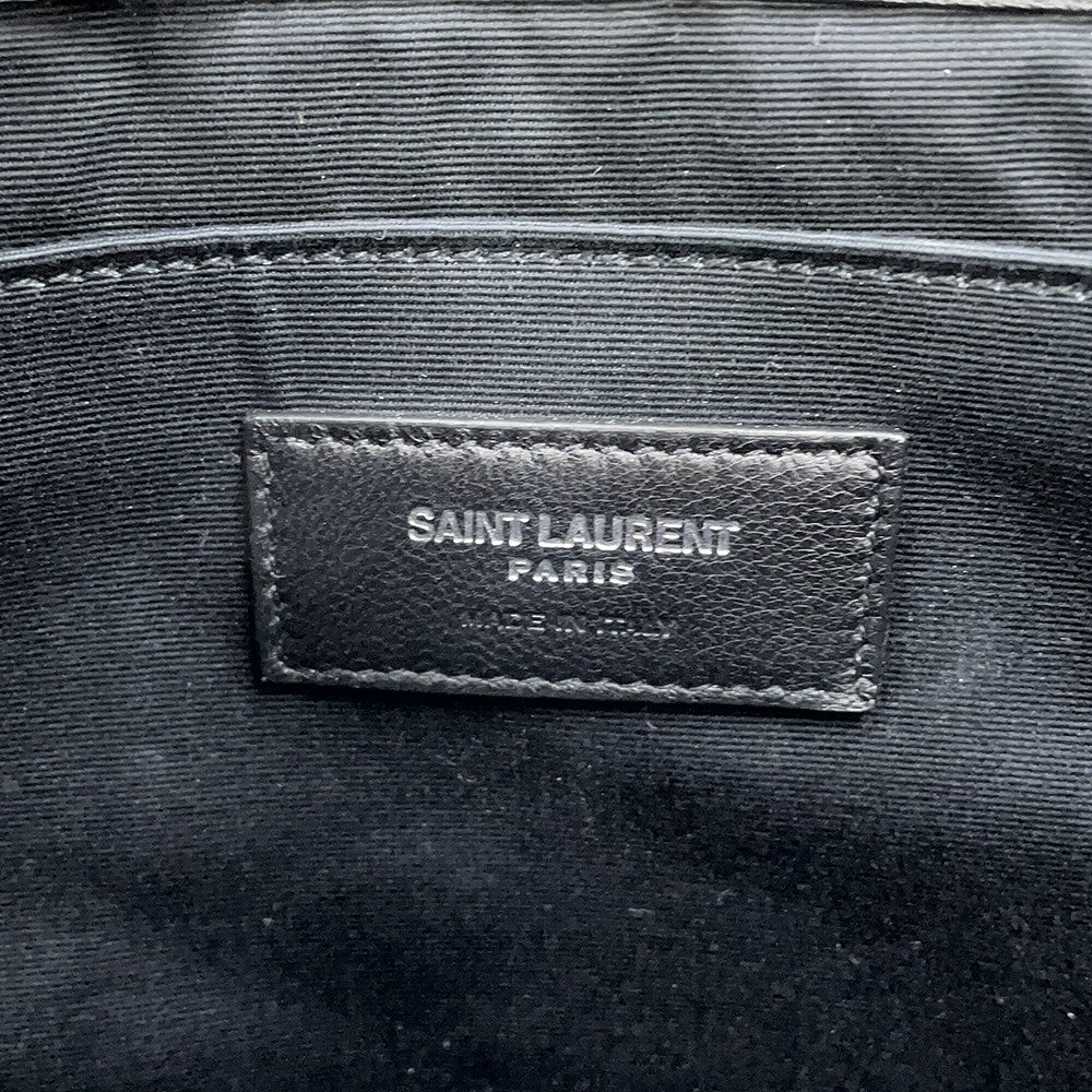 SAINT LAURENT PARIS Rive Gauche Clutch Bag Black581369CWTFE1000 Leather