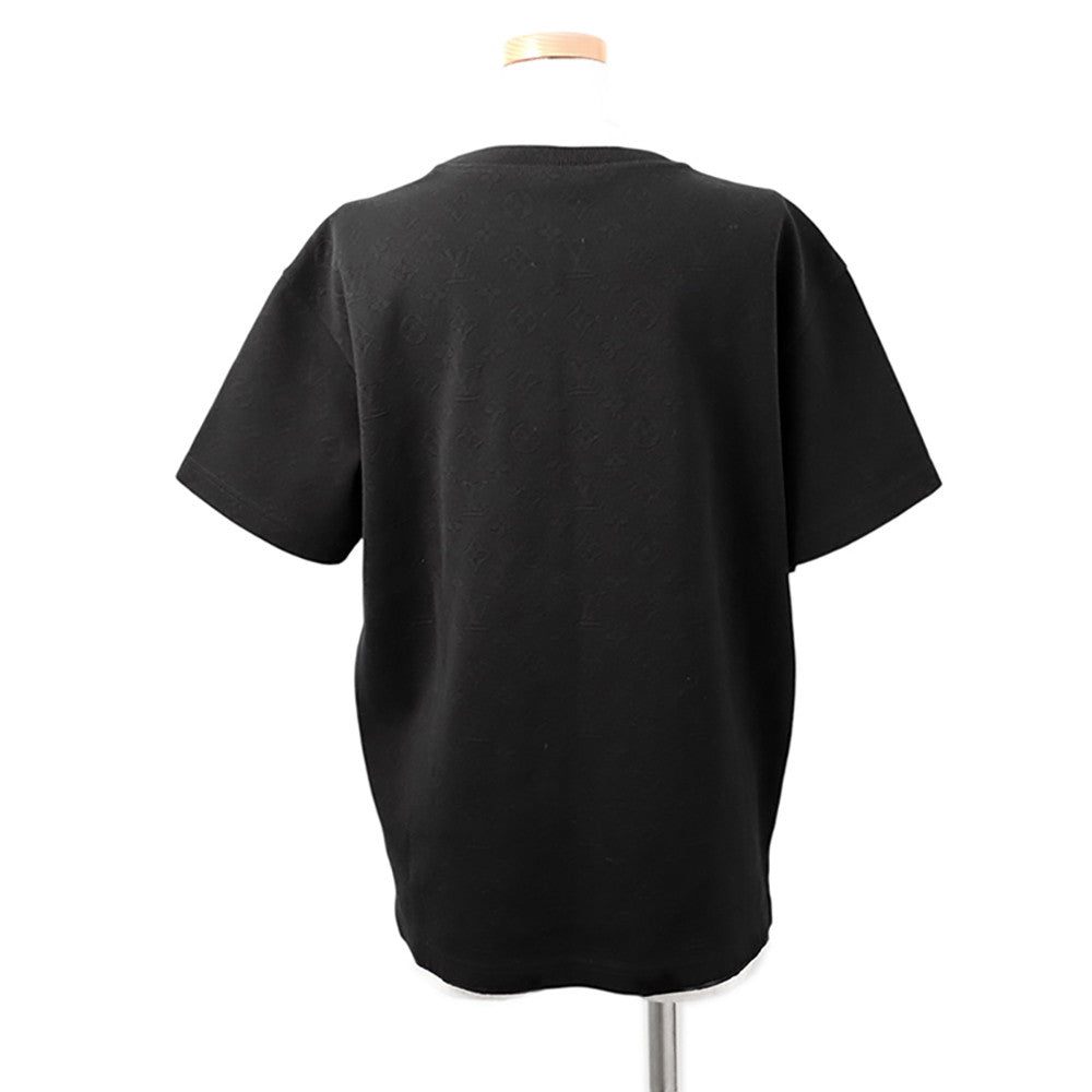 LOUIS VUITTON Signature 3D Pocket Monogram T-Shirt Size S Black Cotton100%