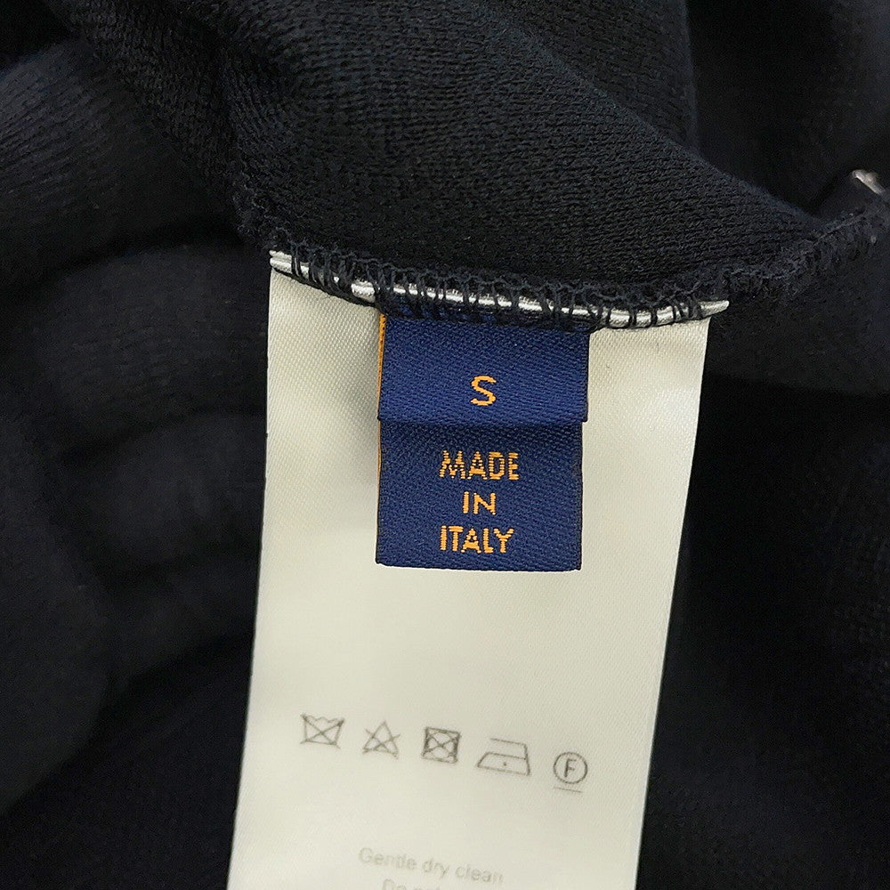 LOUIS VUITTON Signature 3D Pocket Monogram T-Shirt Size S Black Cotton100%