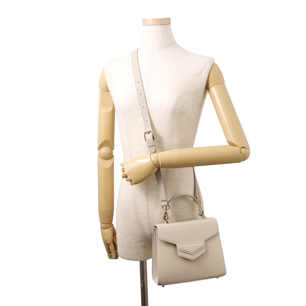 MORABITO Morabito Prelude Rare 2WAY Handbag Greige Leather