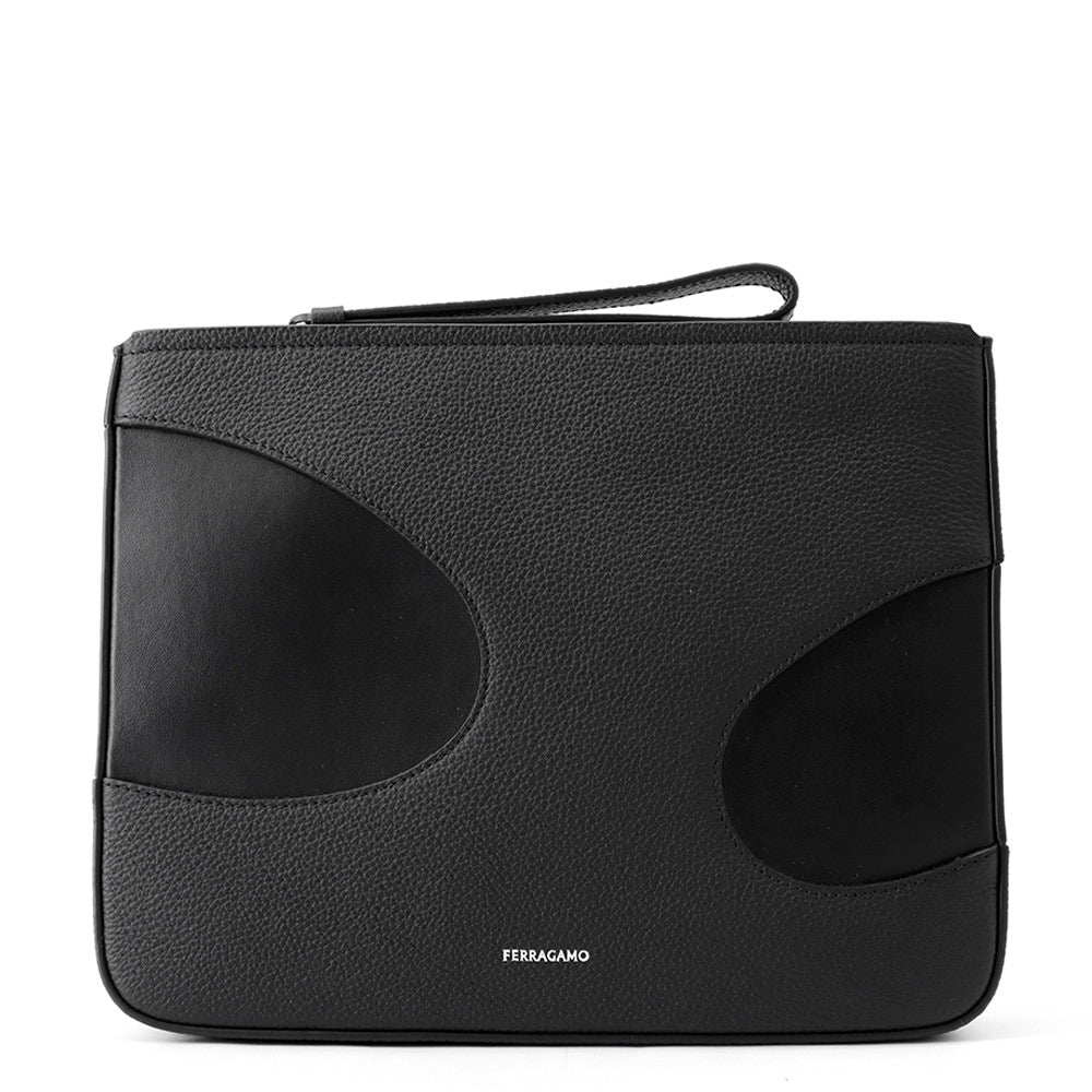 Ferragamo Clutch Bag Black241285 764030 Leather