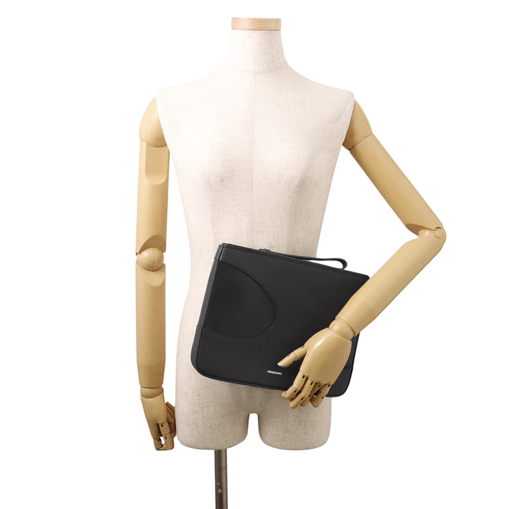Ferragamo Clutch Bag Black241285 764030 Leather