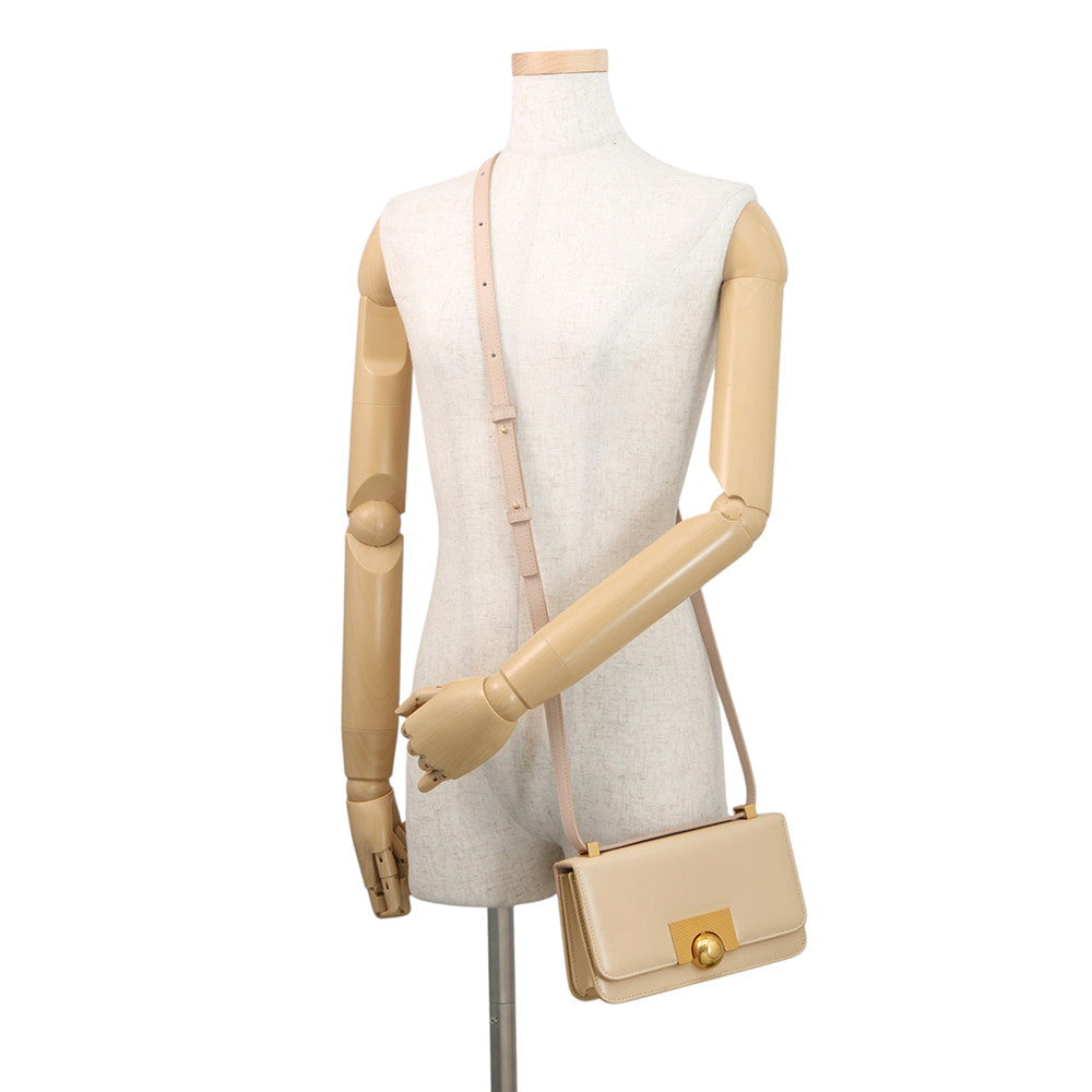 Bottega Veneta The Classic Shoulder Bag Beige Leather Size Mini