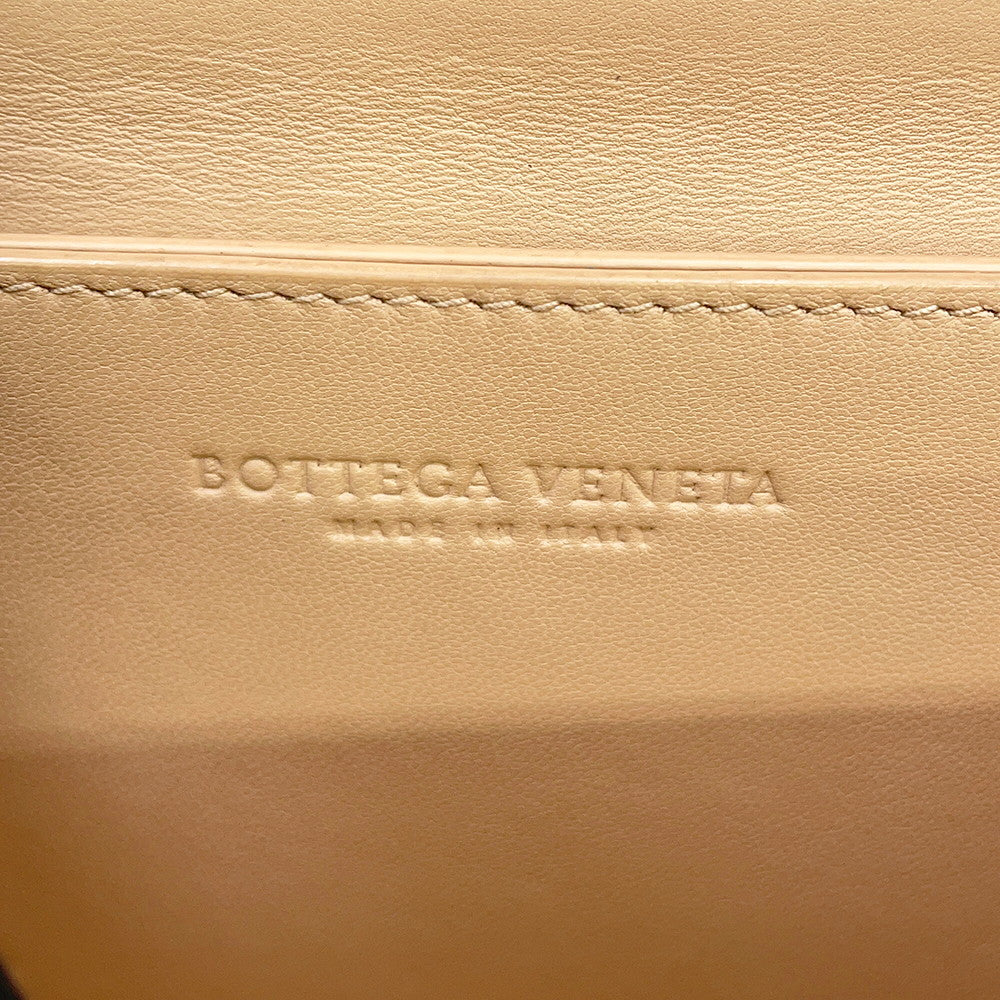 Bottega Veneta The Classic Shoulder Bag Beige Leather Size Mini