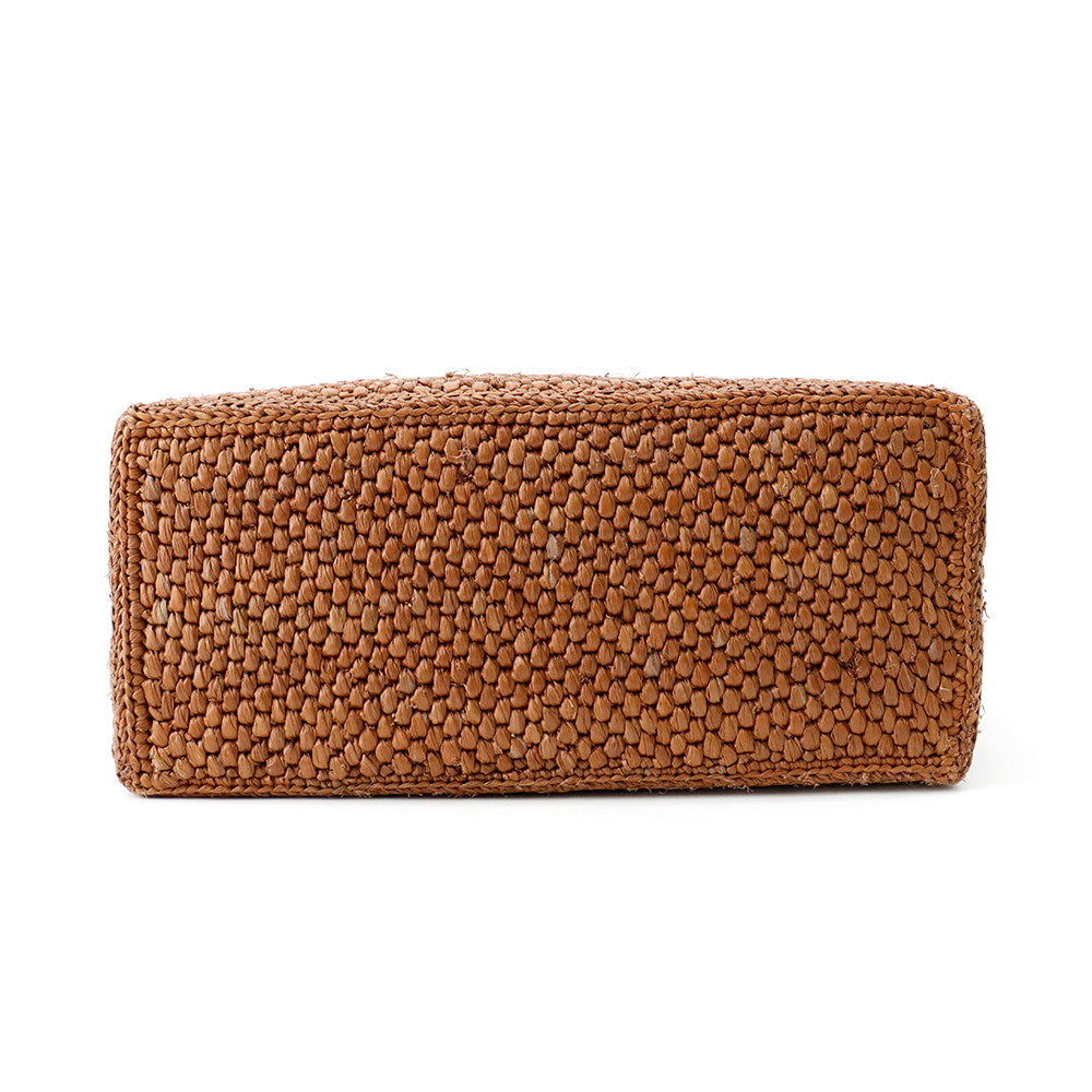 LOEWE Font Tote 2WAY Snafujita Collaboration Brown Raffia Size Small