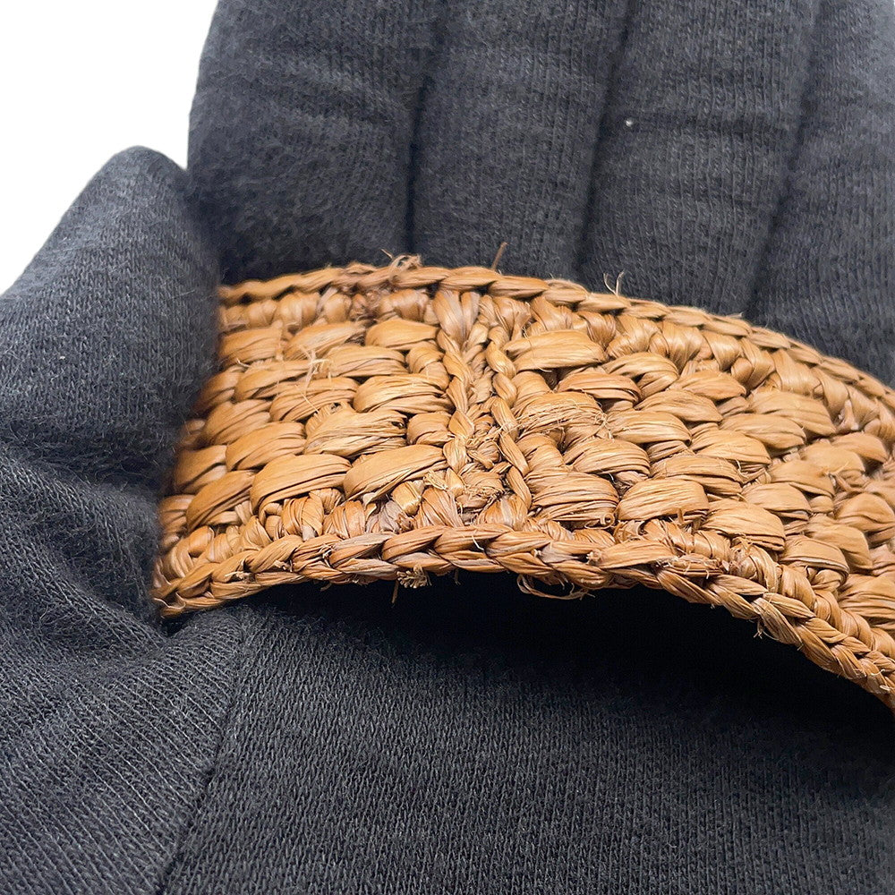LOEWE Font Tote 2WAY Snafujita Collaboration Brown Raffia Size Small
