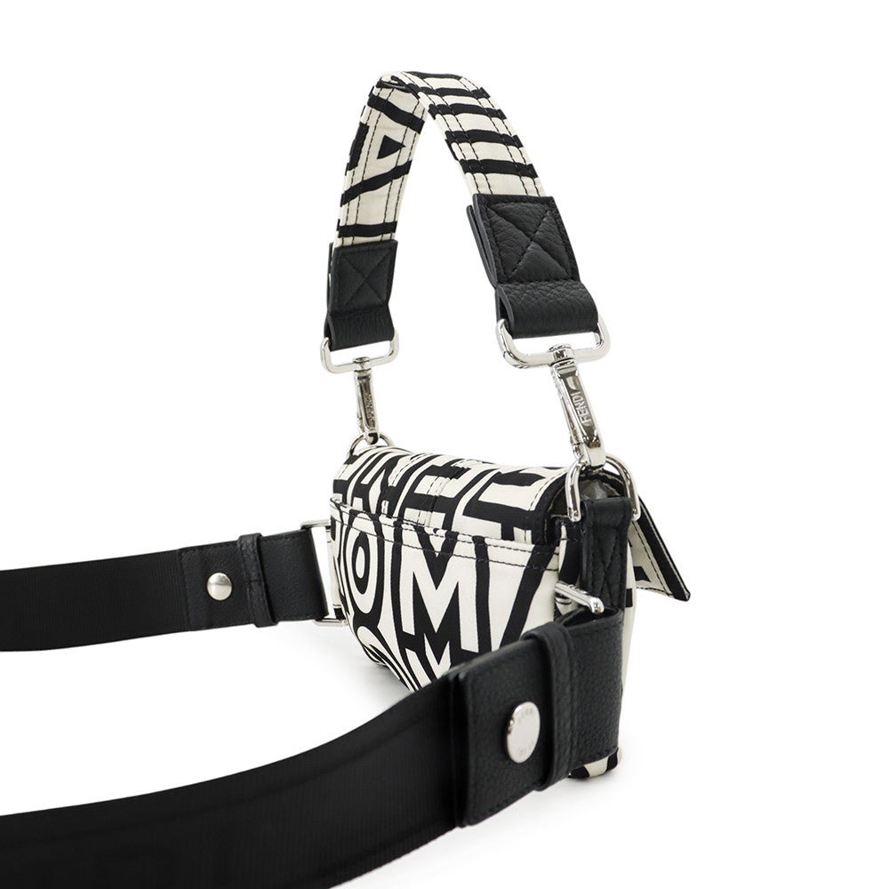 FENDI Mamma Bucket Waist Pouch - Marc Jacobs Collaboration White/Black7AS138 Nylon