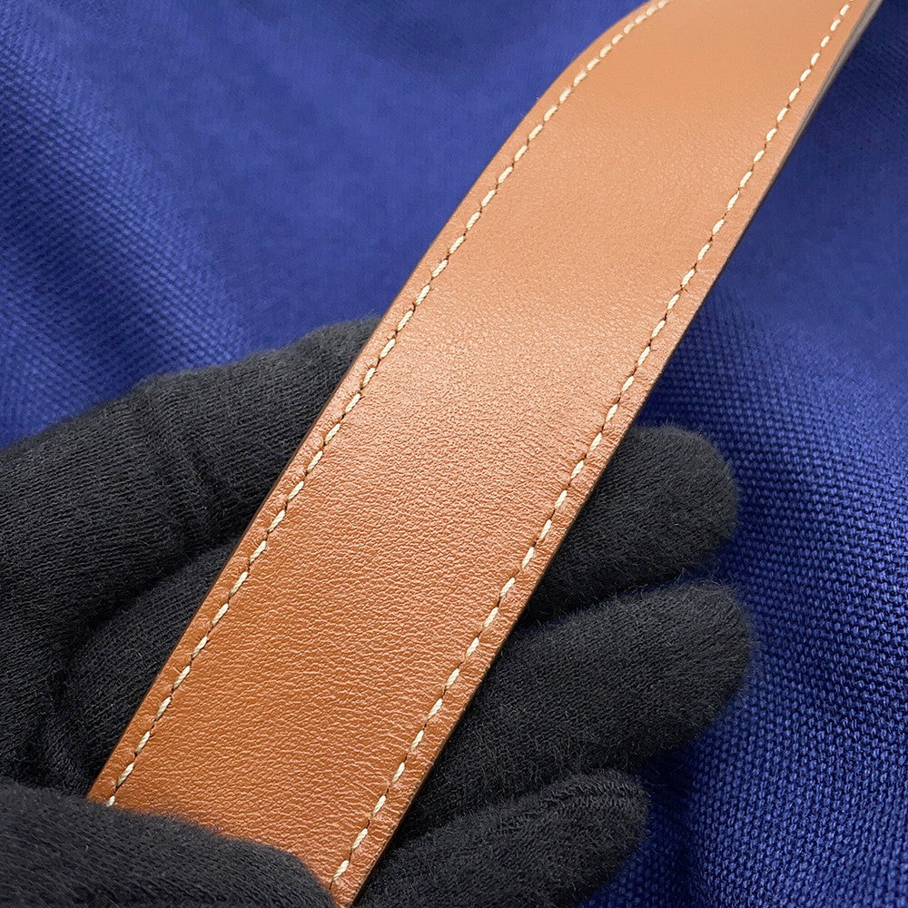 MIUMIU Logo Backpack Blue/Brown5BZ042 Canvas