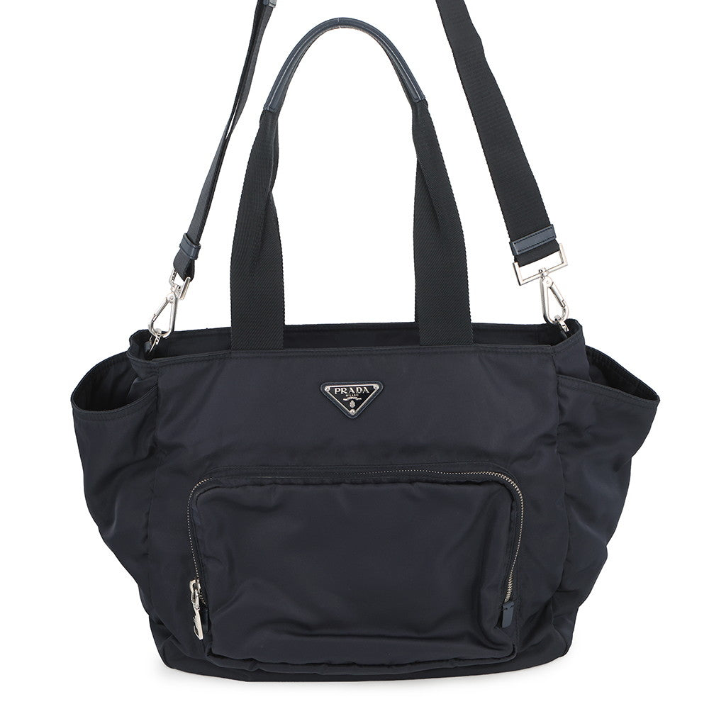 PRADA 2-way baby bag Navy1BG102 Nylon