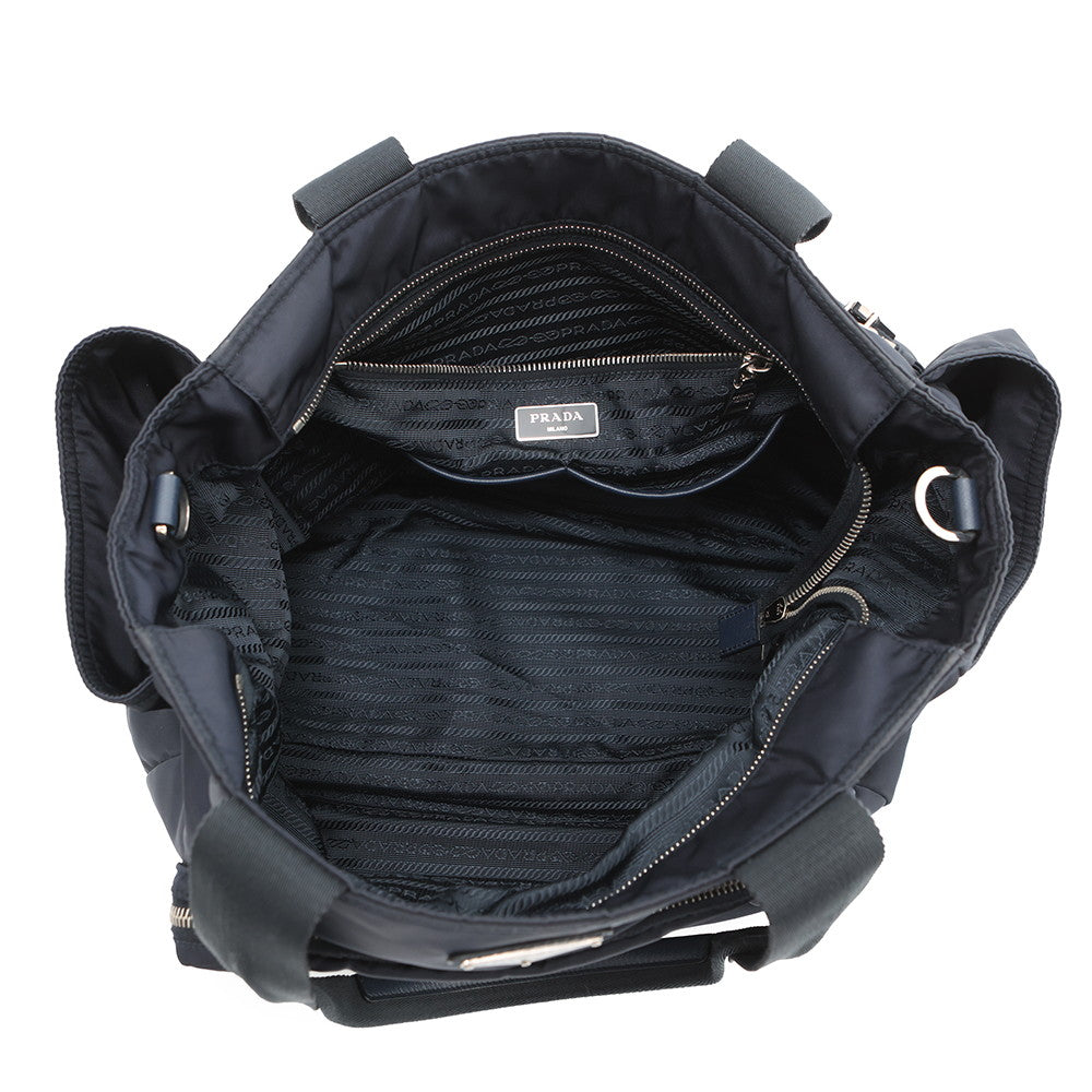 PRADA 2-way baby bag Navy1BG102 Nylon