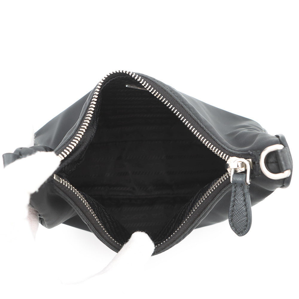 PRADA Re-Edition 2005 2WAYChainShoulder Bag Black1BH204 Nylon