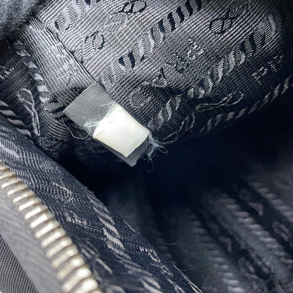 PRADA Re-Edition 2005 2WAYChainShoulder Bag Black1BH204 Nylon