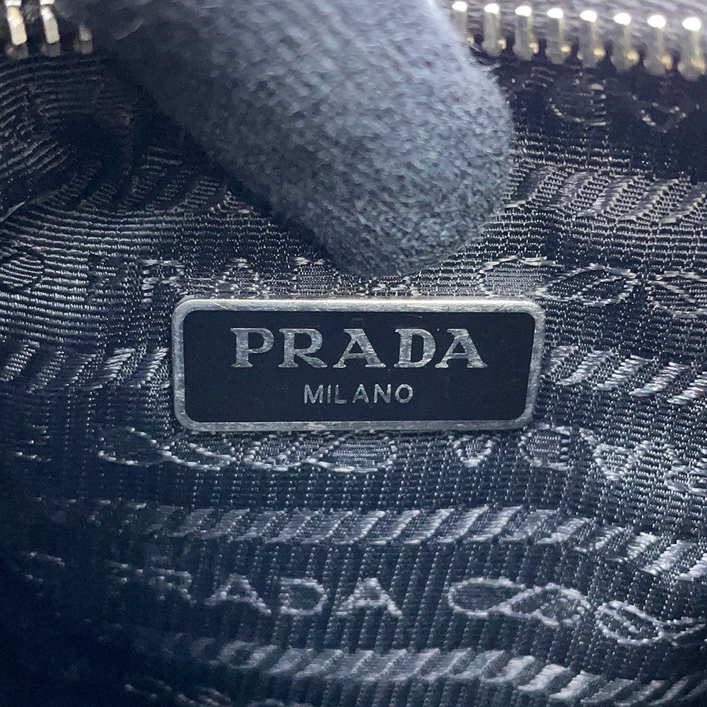 PRADA Re-Edition 2005 2WAYChainShoulder Bag Black1BH204 Nylon