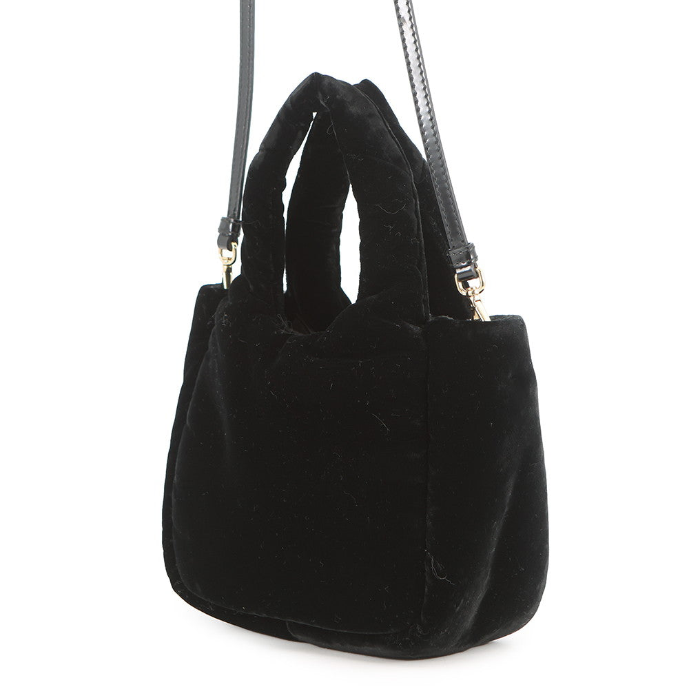 PRADA 2WAY Handbag Black1BA410_2C7P_F0002_V_OOO Velvet Size Mini