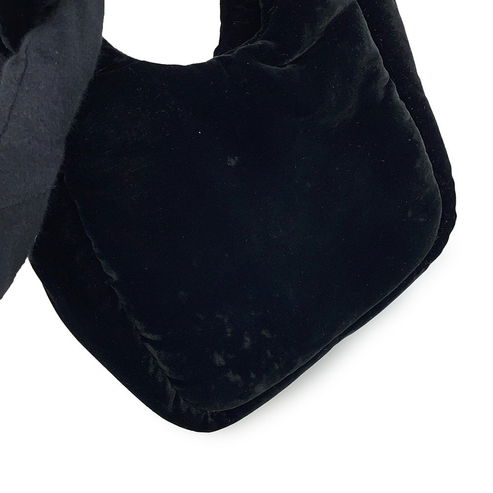 PRADA 2WAY Handbag Black1BA410_2C7P_F0002_V_OOO Velvet Size Mini