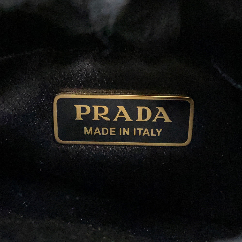 PRADA 2WAY Handbag Black1BA410_2C7P_F0002_V_OOO Velvet Size Mini