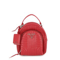PRADA Diagram Backpack Red1BZ030 Leather