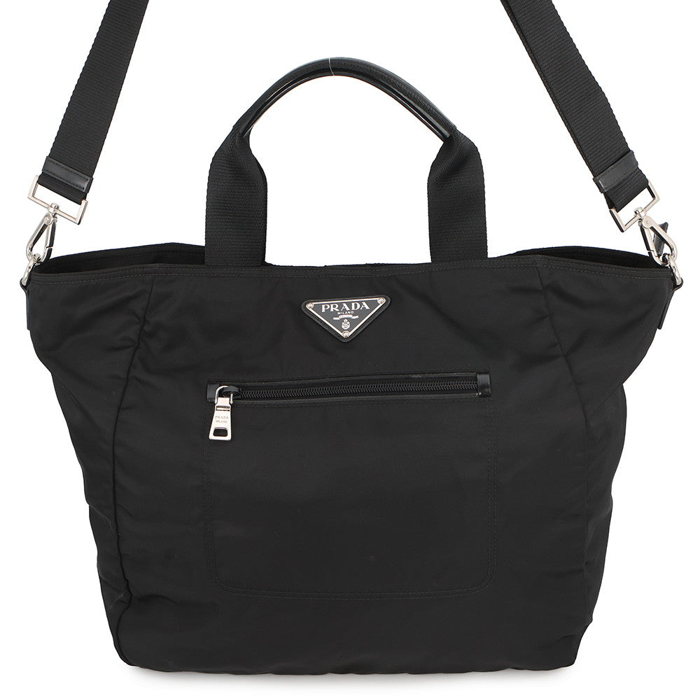 PRADA 2WAY Tote Bag BlackBR4376 Nylon