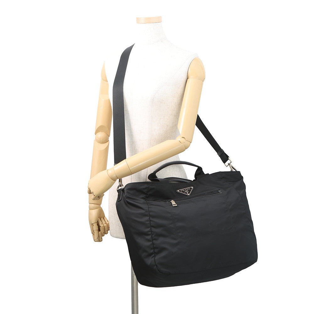 PRADA 2WAY Tote Bag BlackBR4376 Nylon