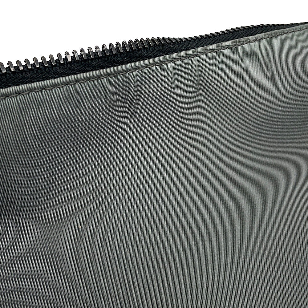 PRADA Triangle Logo Bicolor Shoulder Bag Gray/Black2VH113_064_F0H16 Nylon Leather