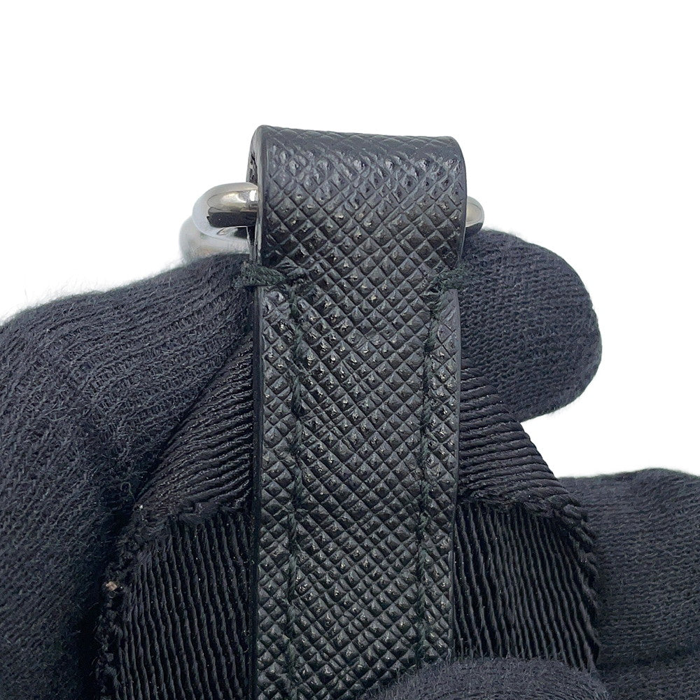 PRADA Triangle Logo Bicolor Shoulder Bag Gray/Black2VH113_064_F0H16 Nylon Leather