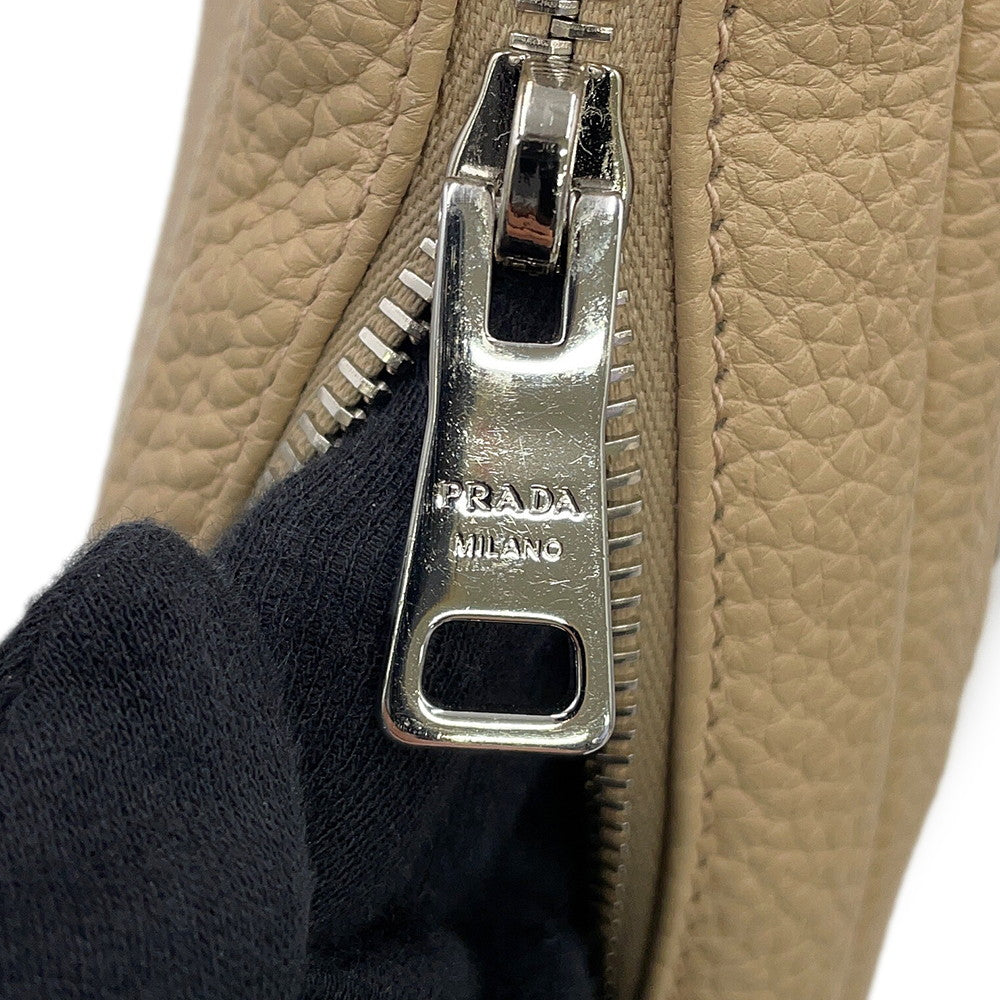 PRADA Vitello Dino Shoulder Bag Sand1BH192_2DKV_F02YP_V_3OO Leather