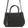 PRADA Jacquard Logo 2-Way Handbag Black1BA172_UCW_F0002 Canvas Leather