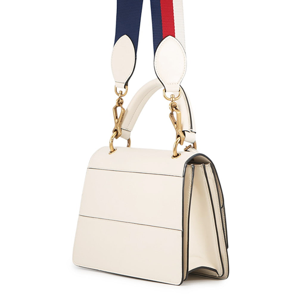 GUCCI Queen Margaret 2-Way Handbag Ivory476541 Leather