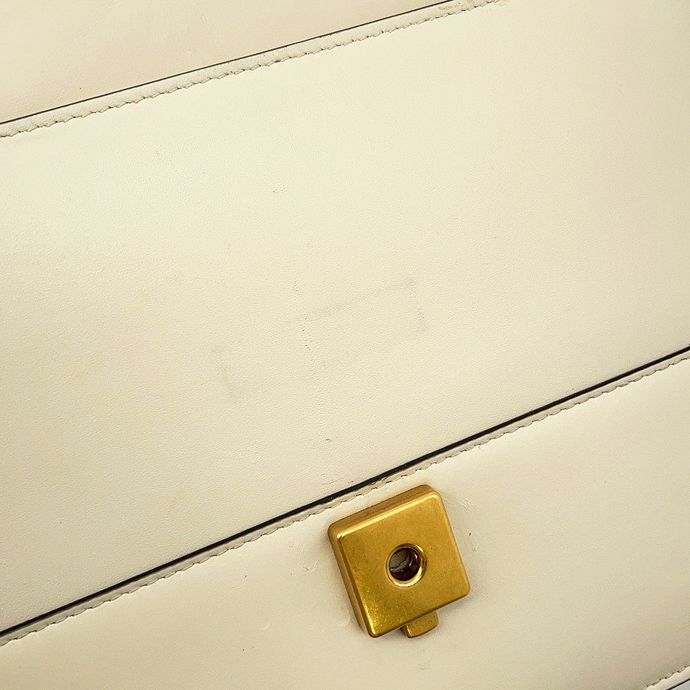 GUCCI Queen Margaret 2-Way Handbag Ivory476541 Leather