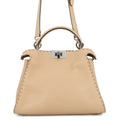 FENDI Peekaboo Selleria Essentially Beige8BN302 AZTV Leather Size Mini