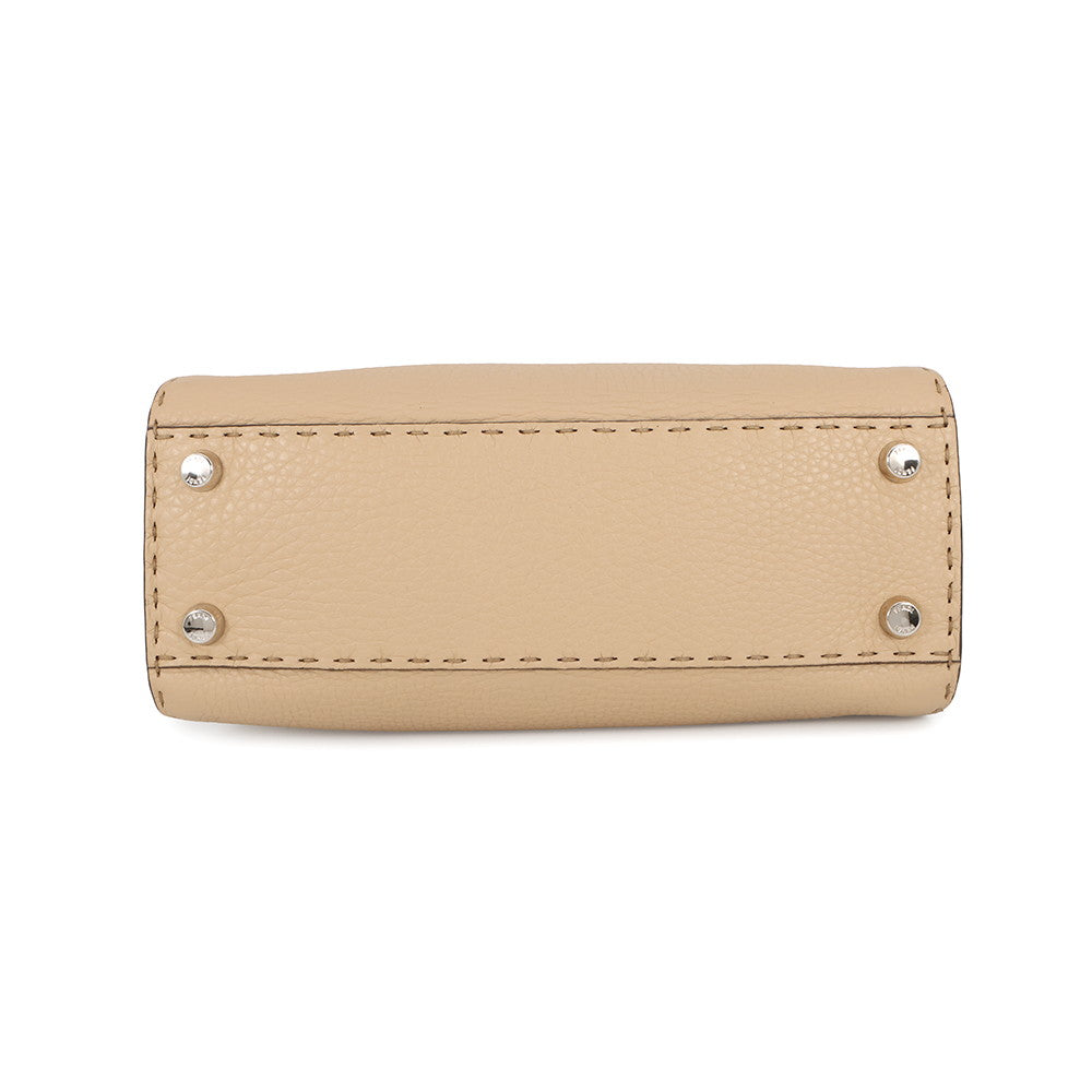 FENDI Peekaboo Selleria Essentially Beige8BN302 AZTV Leather Size Mini