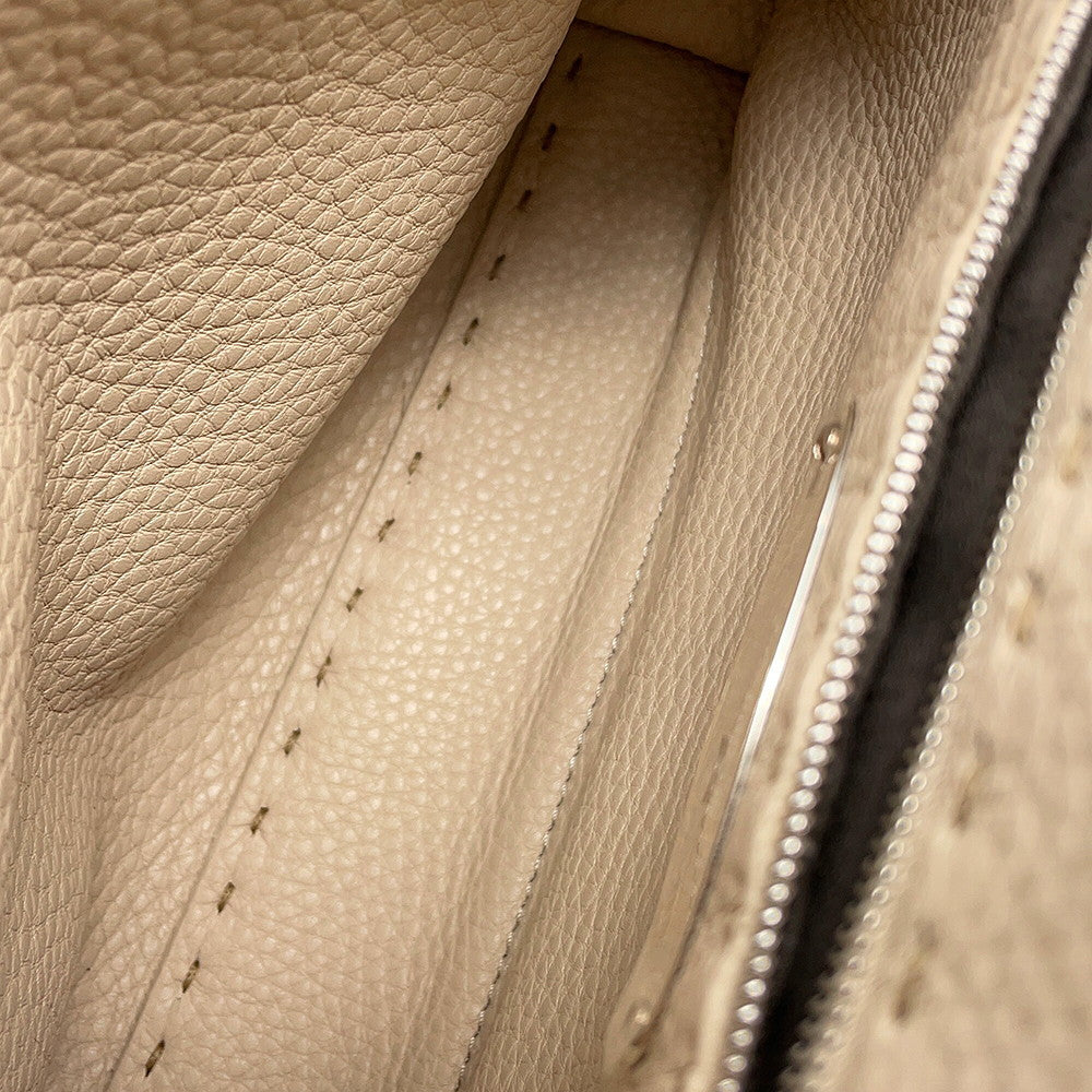 FENDI Peekaboo Selleria Essentially Beige8BN302 AZTV Leather Size Mini