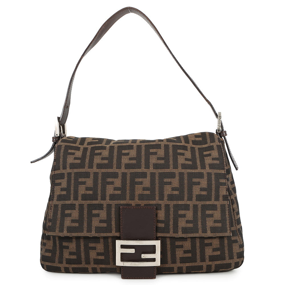 FENDI Zucca mamma bucket Brown26325 Canvas