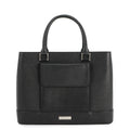 BURBERRY Nova Check Tote Bag Black Leather