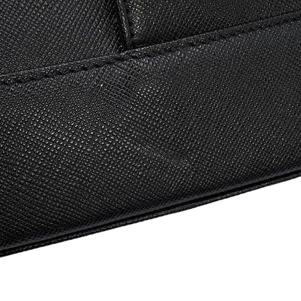 BURBERRY Nova Check Tote Bag Black Leather