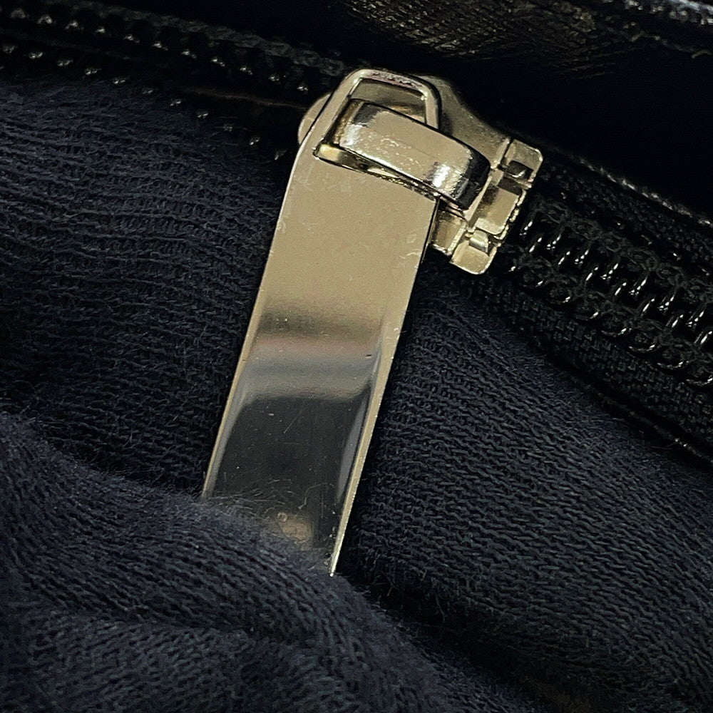 BURBERRY Nova Check Tote Bag Black Leather