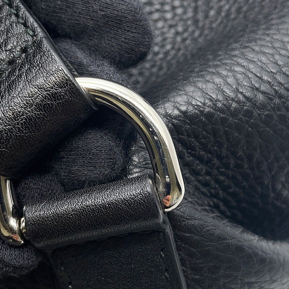 GUCCI Soho Drawstring BagBackpack Black368587 493075 Leather