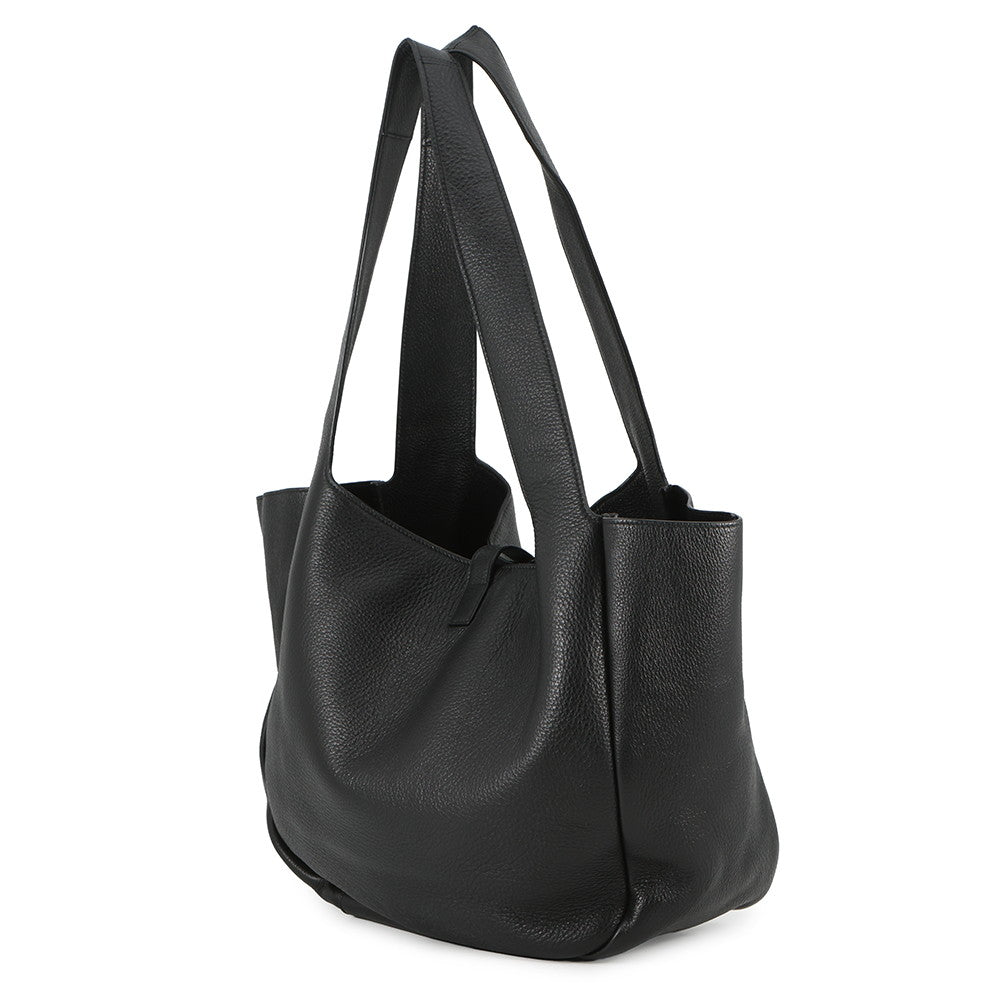 SAINT LAURENT PARIS LE 5-7 BEA Tote Black763435AADUU1000 Soft Deer Leather