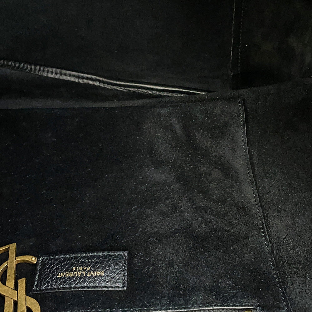 SAINT LAURENT PARIS LE 5-7 BEA Tote Black763435AADUU1000 Soft Deer Leather