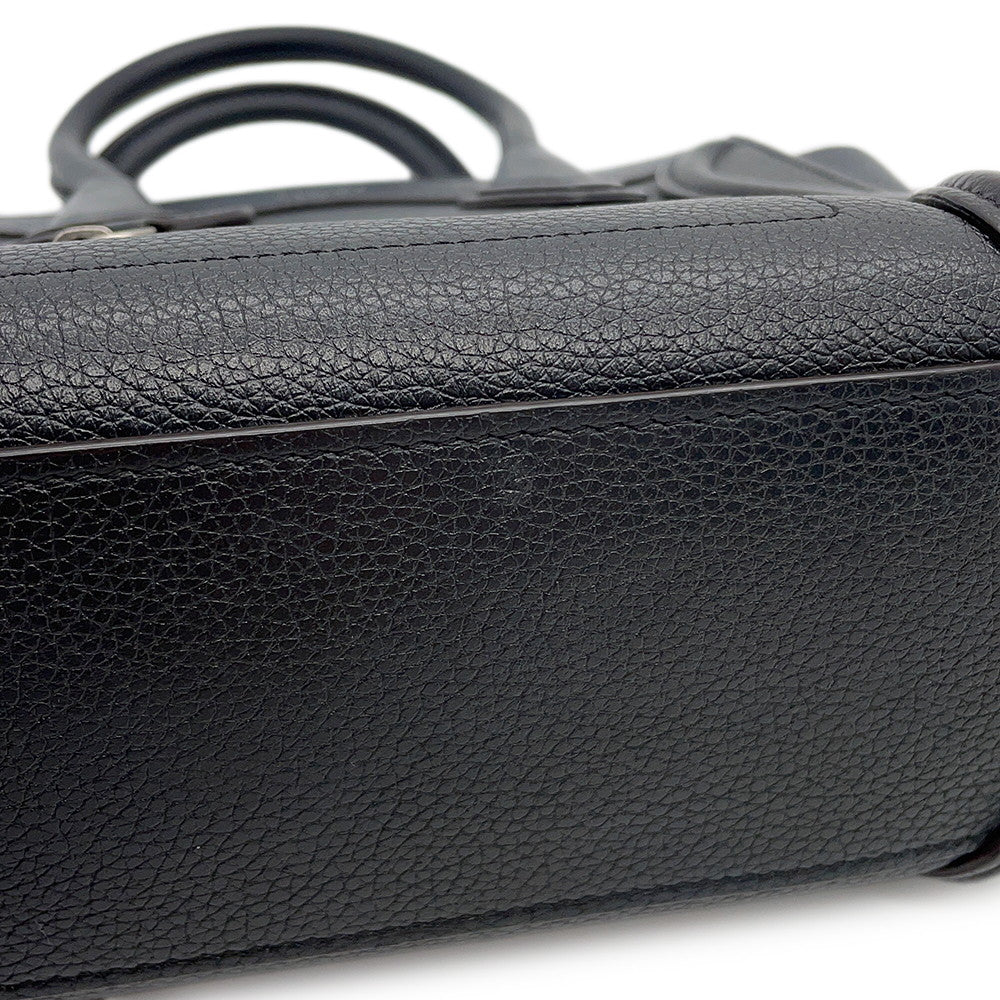 CELINE Luggage Black168243 Leather Size Nano