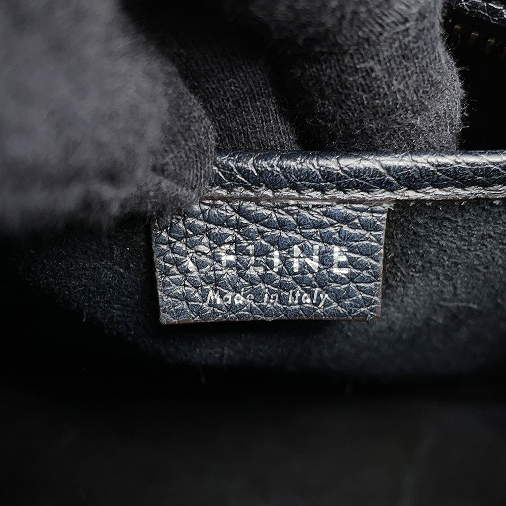 CELINE Luggage Black168243 Leather Size Nano