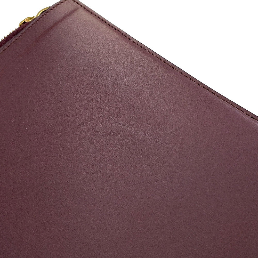 Ferragamo Gancini Shoulder Bag Wine21I013 724605 Leather