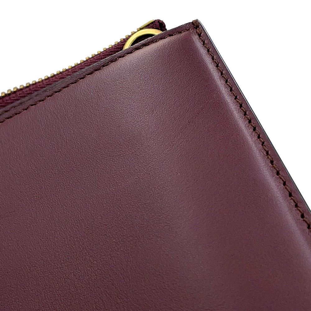 Ferragamo Gancini Shoulder Bag Wine21I013 724605 Leather