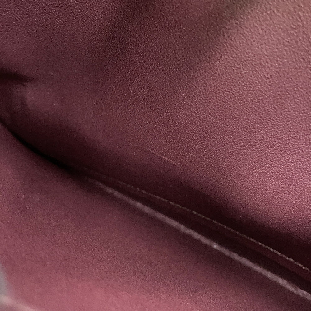 Ferragamo Gancini Shoulder Bag Wine21I013 724605 Leather