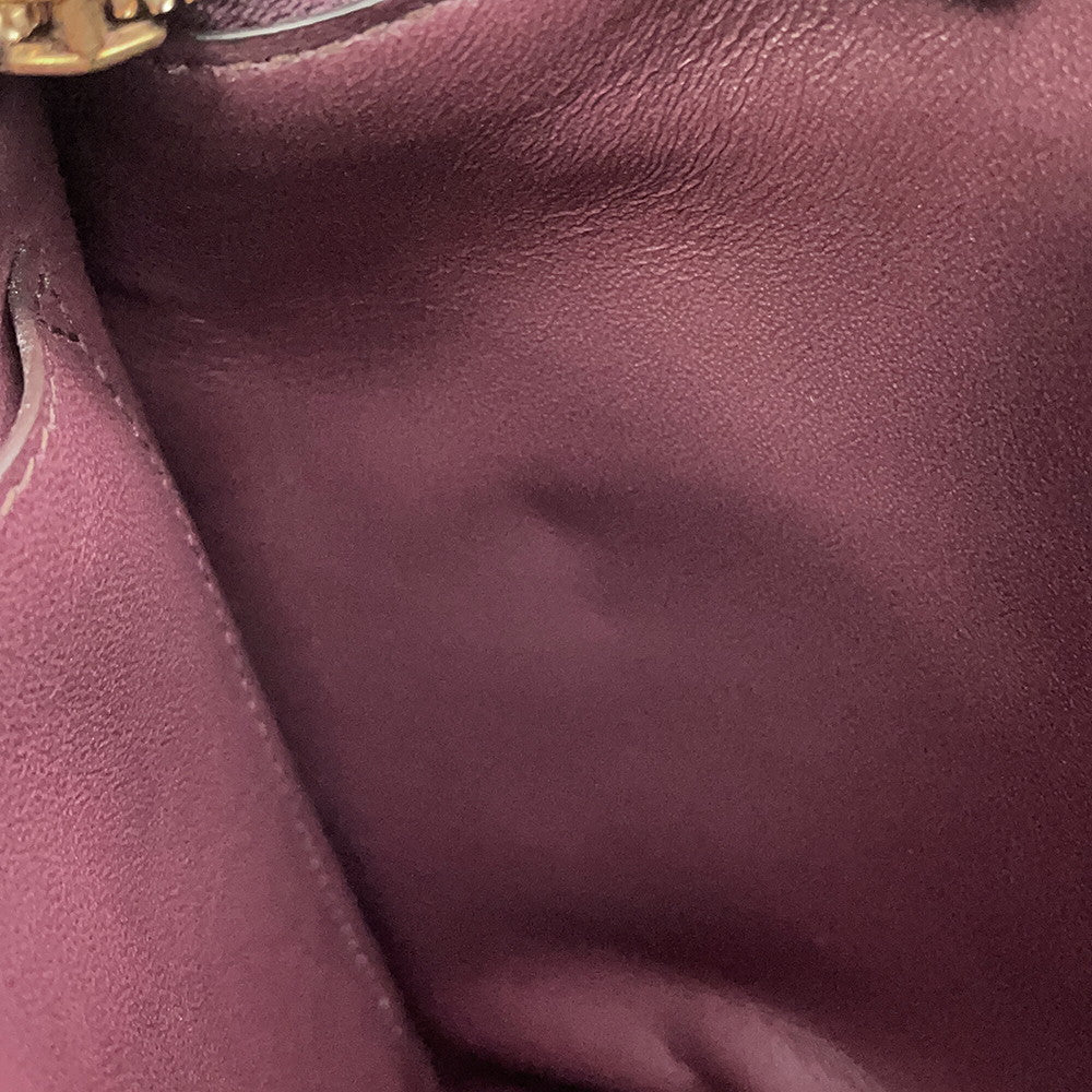 Ferragamo Gancini Shoulder Bag Wine21I013 724605 Leather
