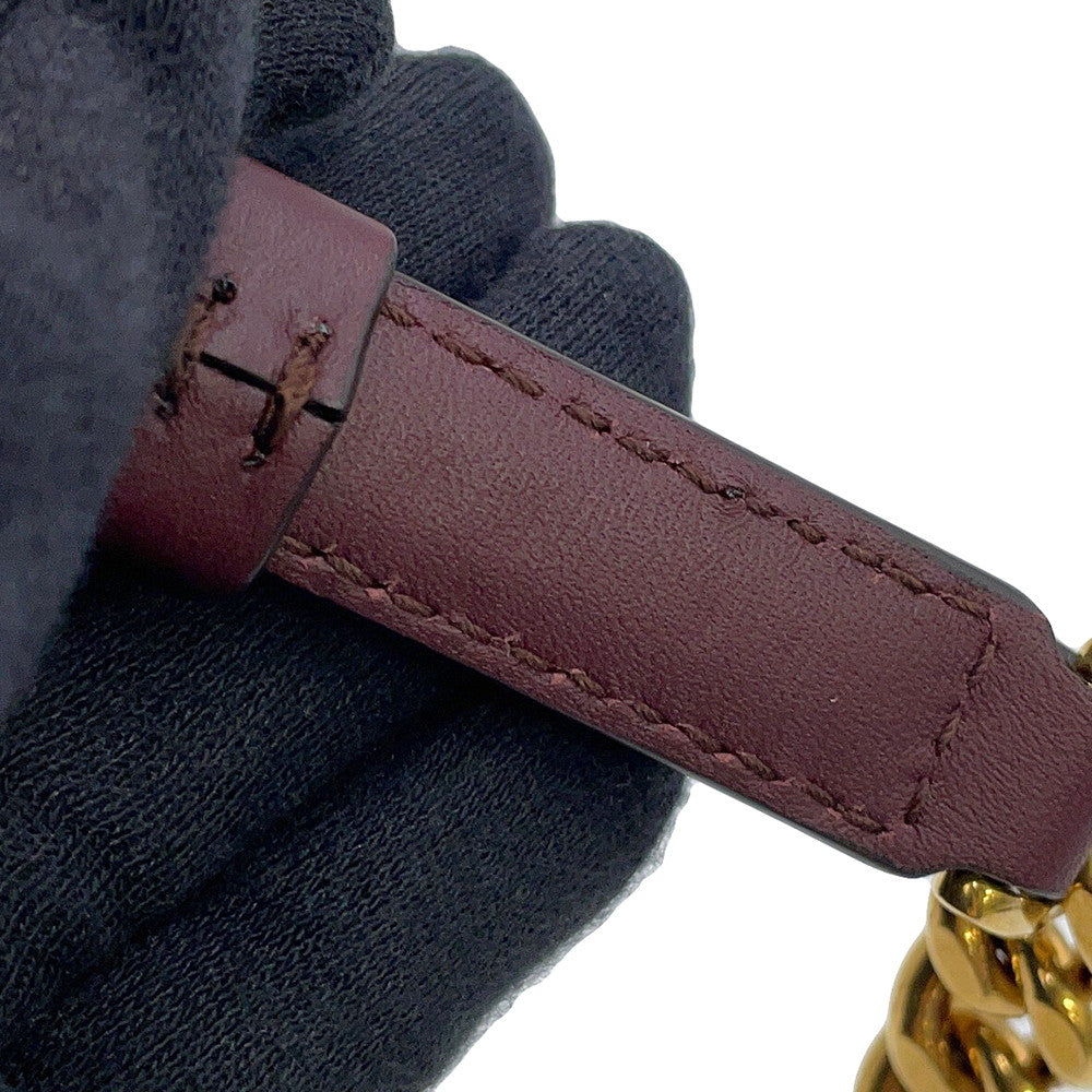 Ferragamo Gancini Shoulder Bag Wine21I013 724605 Leather