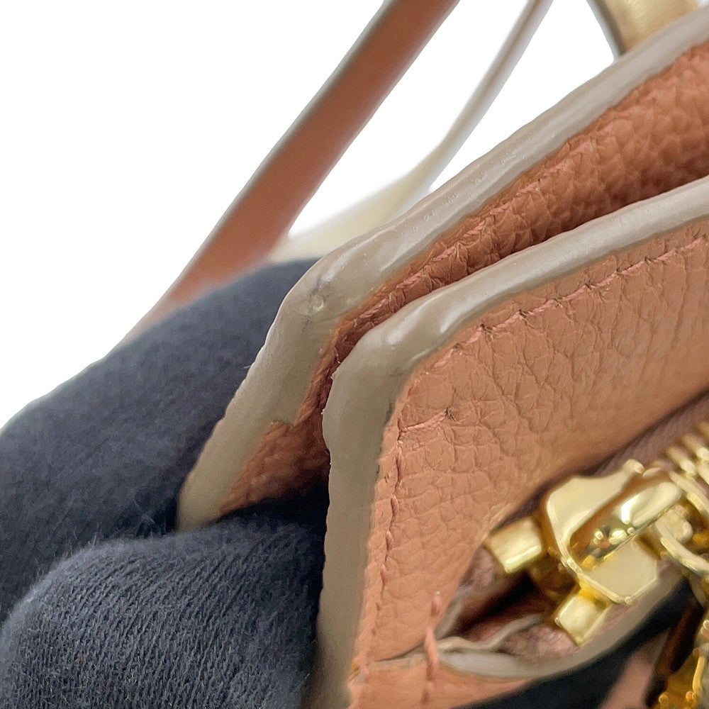 Ferragamo Amy Gancini Tote Bag Pink/Gold21F216 Leather